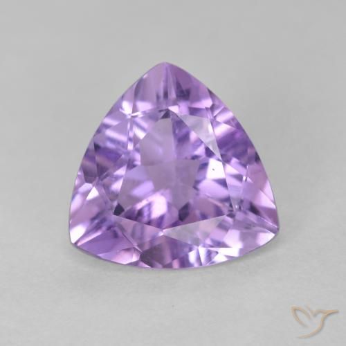 2.60ct Natural Medium Violet Amethyst, Trillion, VS