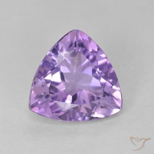 2.72ct Natural Medium Violet Amethyst, Trillion, VS