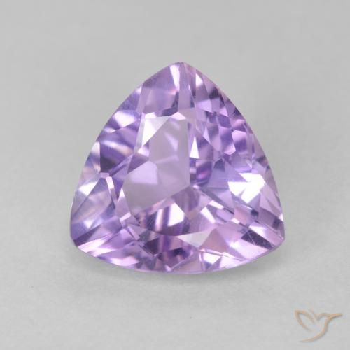 2.84ct Natural Medium Violet Amethyst, Trillion, VS