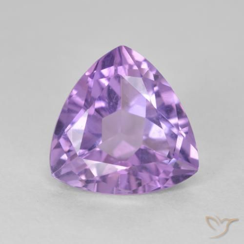 3.01ct Natural Iris Violet Amethyst, Trillion, VS