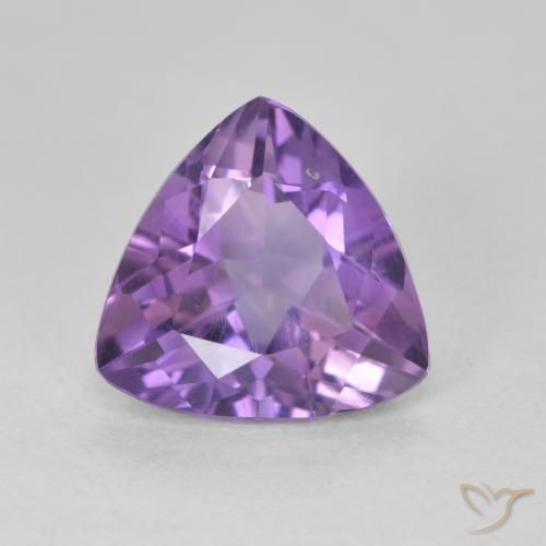 2.72ct Natural Medium Violet Amethyst, Trillion, VS
