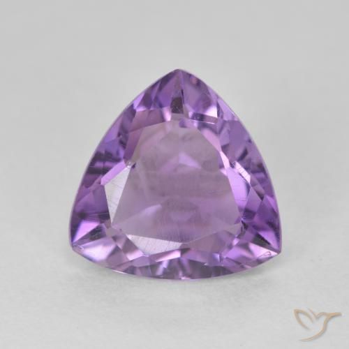 2.75ct Natural Medium Violet Amethyst, Trillion, VS