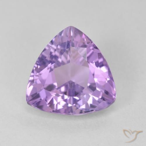 2.94ct Natural Pinkish Violet Amethyst, Trillion, VS