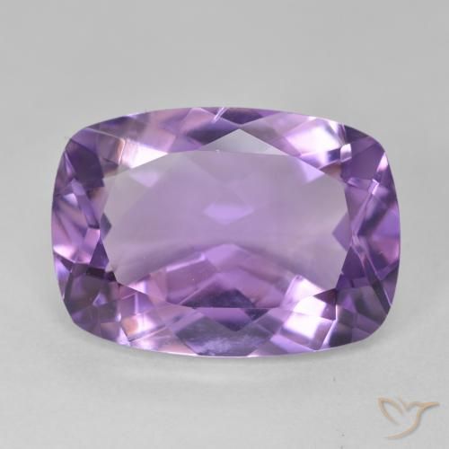 11.50ct Natural Medium Violet Amethyst, Cushion, VVS