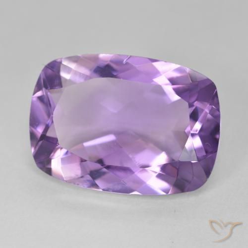 11.50 ct Violet Amethyst Stone, Natural Amethyst in Cushion-Cut Shape for Sale