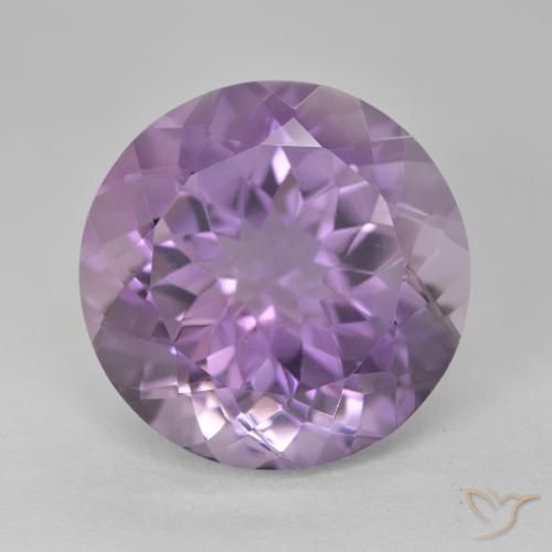 14.12ct Natural Medium Pink Violet Amethyst, Round, VVS