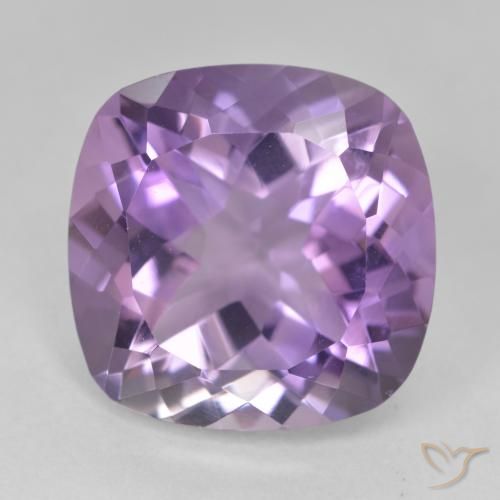 12.33ct Natural Medium Violet Amethyst, Cushion, VVS