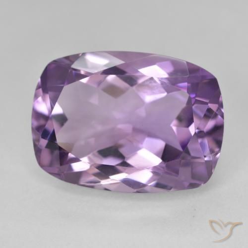 13.11 ct Violet Amethyst Stone, Natural Amethyst in Cushion-Cut Shape for Sale