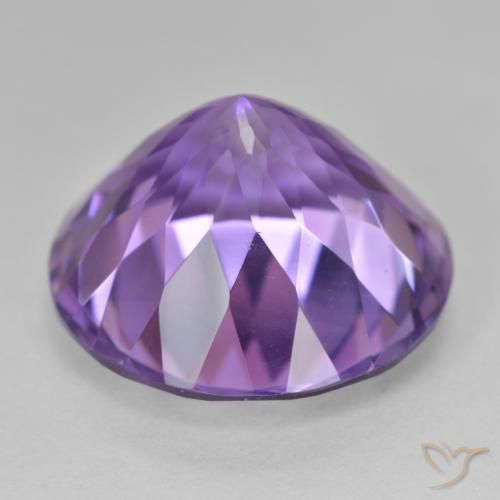 Amethyst Gemstone in 20 mm (calibrated) Size for Sale, Amethyst Stone in Deep Violet Color