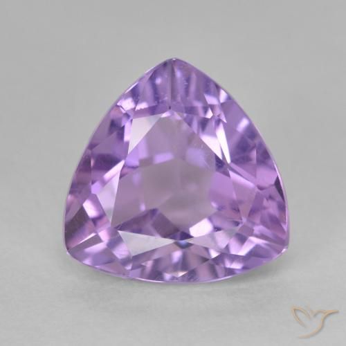 3.14ct Natural Deep Violet Amethyst, Trillion, VS