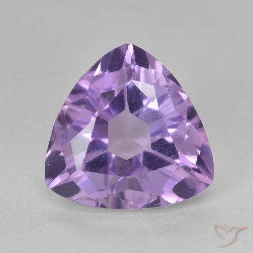 3.10ct Natural Deep Iris Violet Amethyst, Trillion, VS