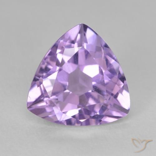 3.08ct Natural Pinkish Violet Amethyst, Trillion, VS