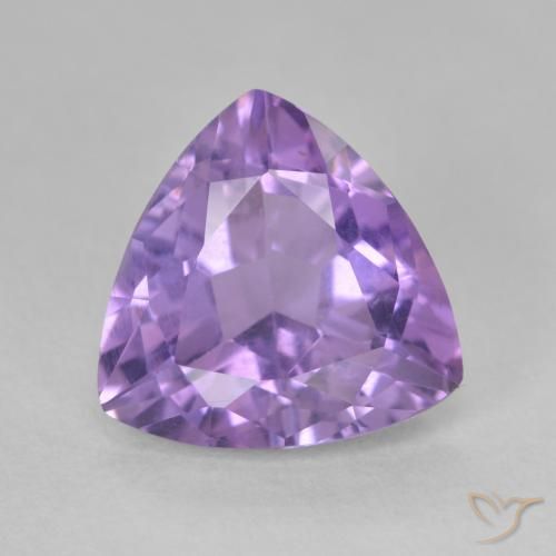 2.81ct Natural Deep Iris Violet Amethyst, Trillion, VS