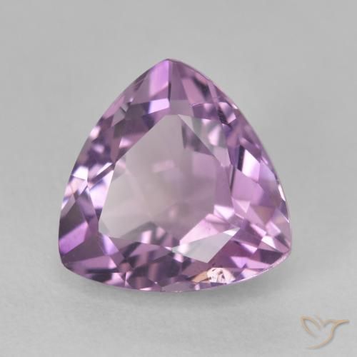 3.21ct Natural Grayish Violet Amethyst, Trillion, VS