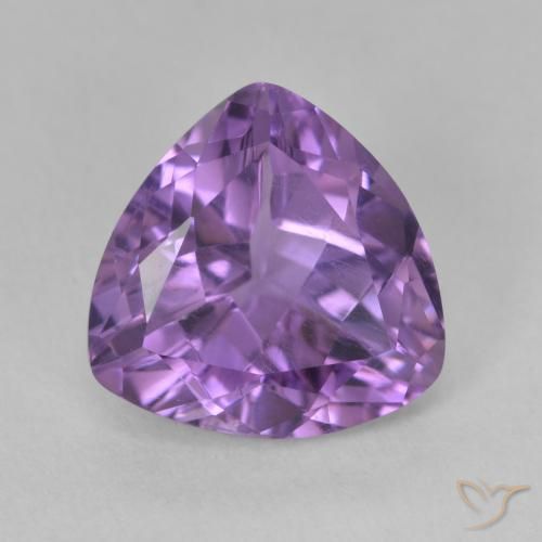 2.79ct Natural Pinkish Violet Amethyst, Trillion, VS