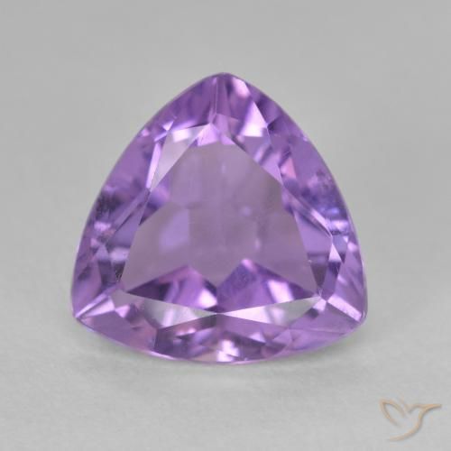 2.82ct Natural Pinkish Violet Amethyst, Trillion, VS