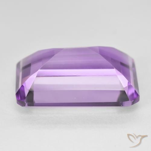 Amethyst Gemstone in 19.2 x 15 mm Size for Sale, Amethyst Stone in Medium Light Purplish-Violet Color