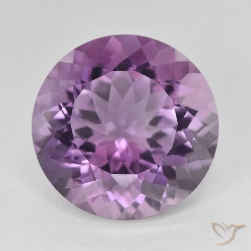 13.56ct Natural Medium Violet Amethyst, Round, VVS