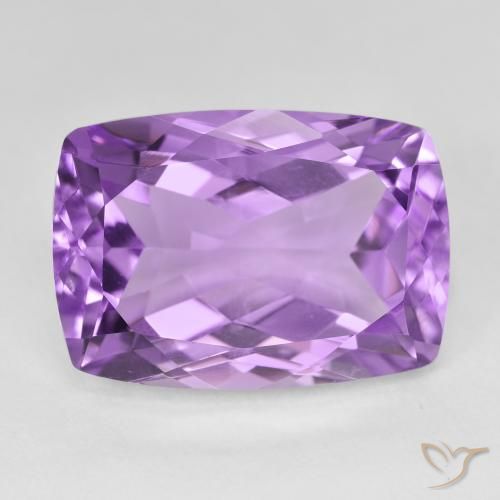 14.50ct Natural Purplish Violet Amethyst, Cushion, VVS