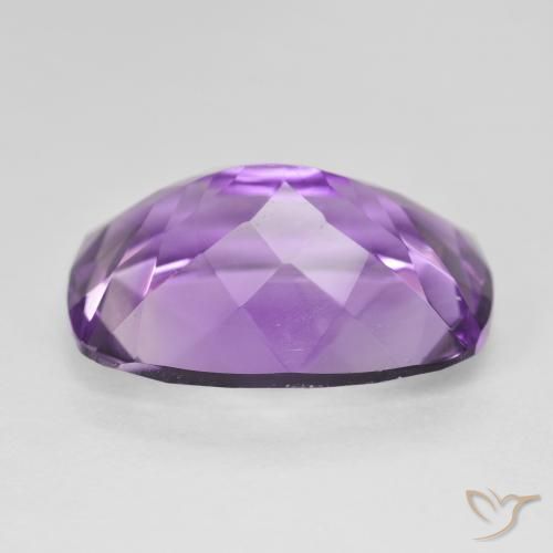 Amethyst Gemstone in 18 x 13 mm (calibrated) Size for Sale, Amethyst Stone in Medium Light Purplish-Violet Color