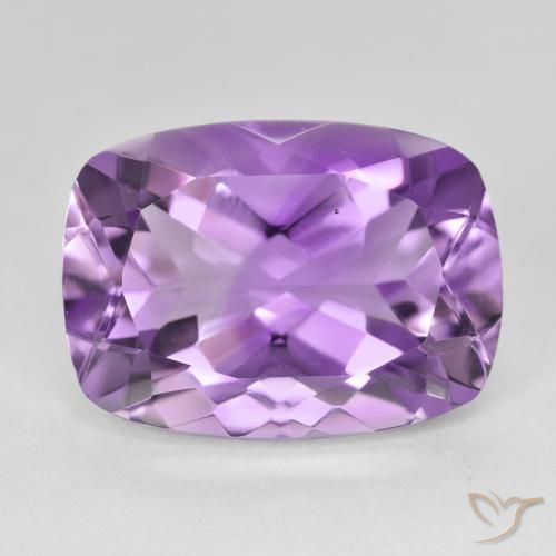 12.99ct Natural Purplish Violet Amethyst, Cushion, VVS