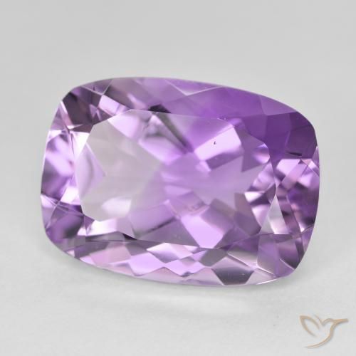 12.99 ct Violet Amethyst Stone, Natural Amethyst in Cushion-Cut Shape for Sale