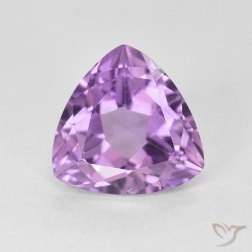 2.96ct Natural Pinkish Violet Amethyst, Trillion, VS