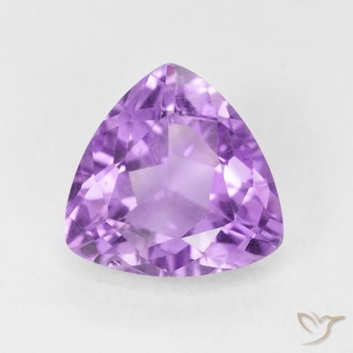 2.74ct Natural Pinkish Violet Amethyst, Trillion, VS