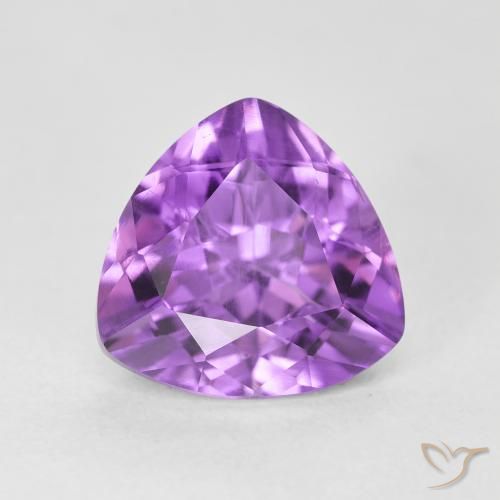 3.13ct Natural Pinkish Violet Amethyst, Trillion, VS