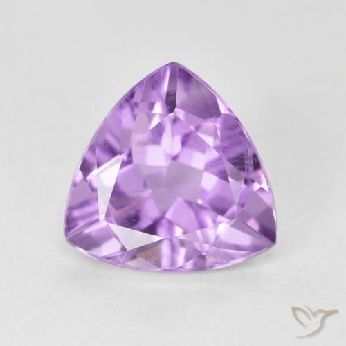 2.80ct Natural Light Violet Amethyst, Trillion, VS