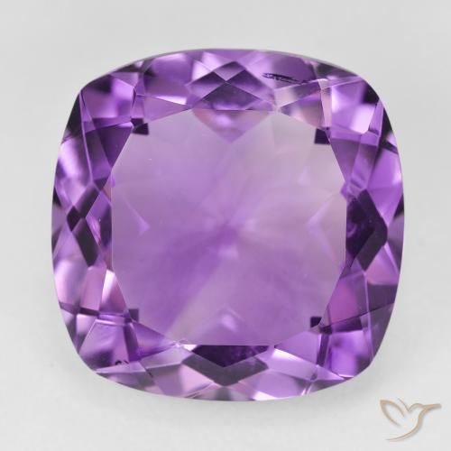 19.90ct Natural Deep Pinkish Violet Amethyst, Cushion, VVS-VS