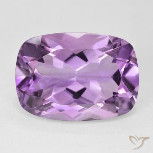 12.54ct Natural Pinkish Violet Amethyst, Cushion, VVS