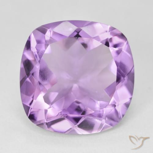 12.96ct Natural Pinkish Violet Amethyst, Cushion, VVS-VS