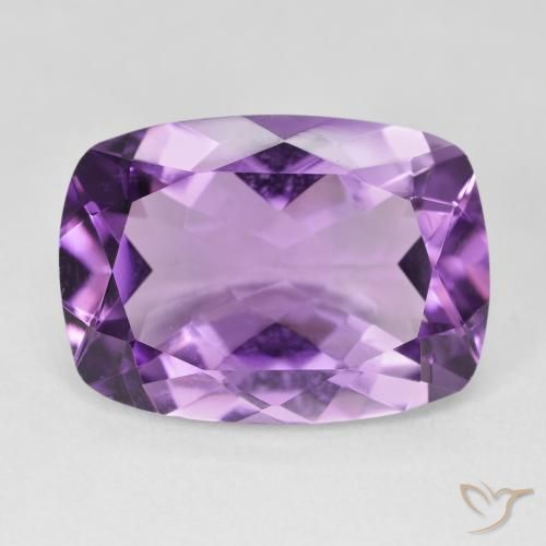 11.71ct Natural Pinkish Violet Amethyst, Cushion, VVS, Photo A