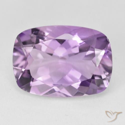 12.30ct Natural Medium Pink Violet Amethyst, Cushion, VVS