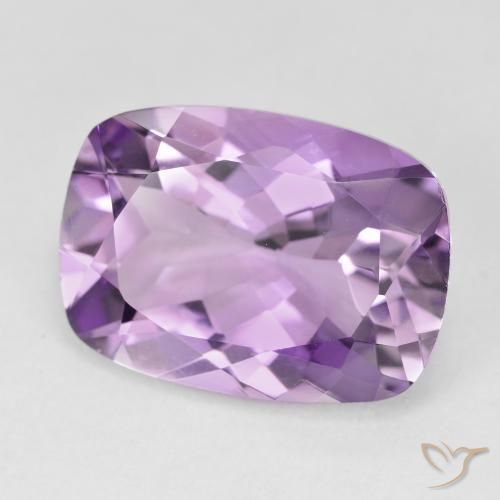 12.30 ct Violet Amethyst Stone, Natural Amethyst in Cushion-Cut Shape for Sale