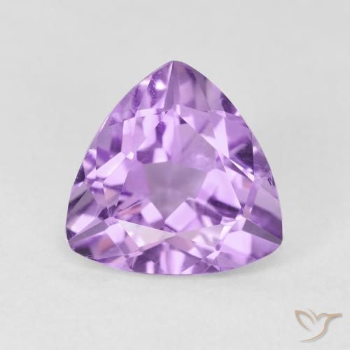 2.79ct Natural Pinkish Violet Amethyst, Trillion, VS