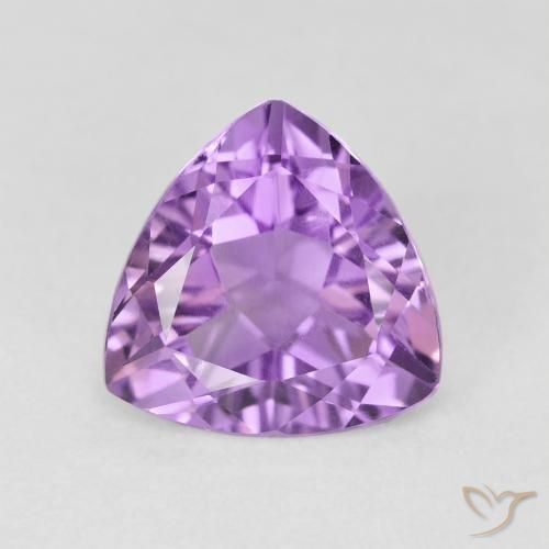 3.00ct Natural Medium Violet Amethyst, Trillion, VS