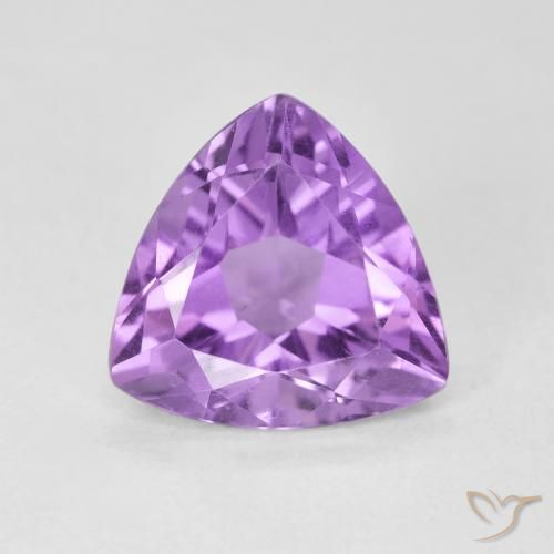 2.79ct Natural Pinkish Violet Amethyst, Trillion, VS