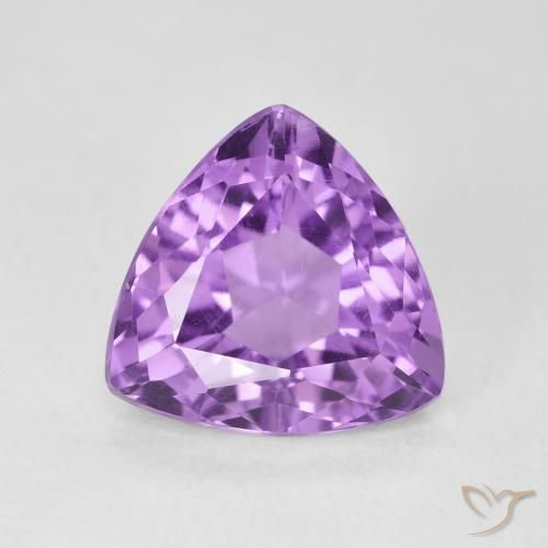 2.98ct Natural Pinkish Violet Amethyst, Trillion, VS