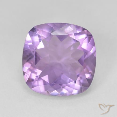 10.97ct Natural Medium Violet Amethyst, Cushion, VVS