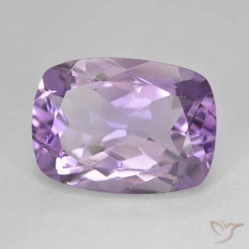 13.39 ct Violet Amethyst Stone, Natural Amethyst in Cushion-Cut Shape for Sale