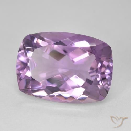 13.24 ct Violet Amethyst Stone, Natural Amethyst in Cushion-Cut Shape for Sale