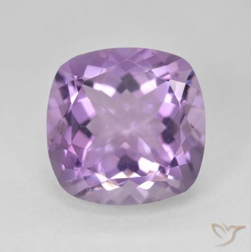 12.90ct Natural Pinkish Violet Amethyst, Cushion, VVS