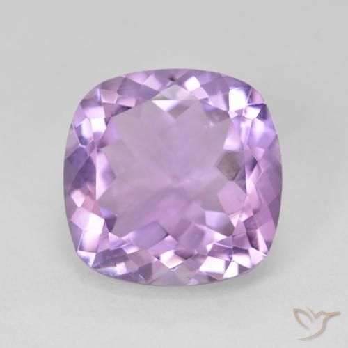 11.31ct Natural Pinkish Violet Amethyst, Cushion, VVS-VS