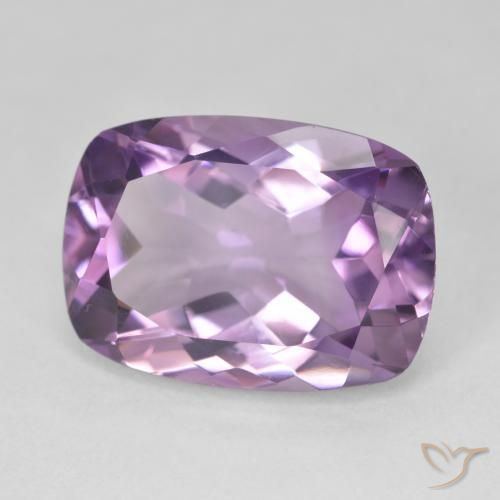 12.30 ct Violet Amethyst Stone, Natural Amethyst in Cushion-Cut Shape for Sale