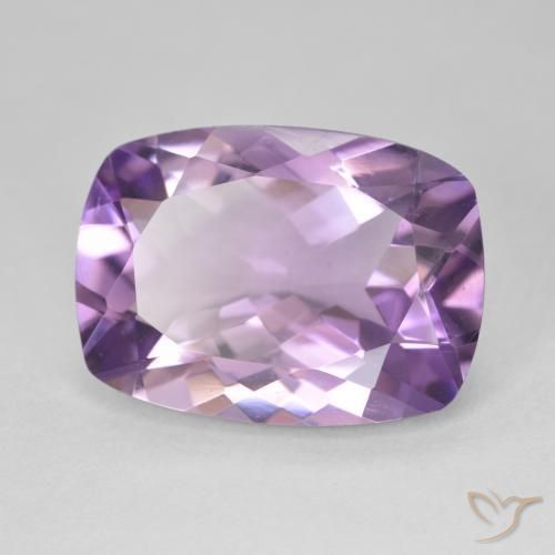 11.51 ct Violet Amethyst Stone, Natural Amethyst in Cushion-Cut Shape for Sale