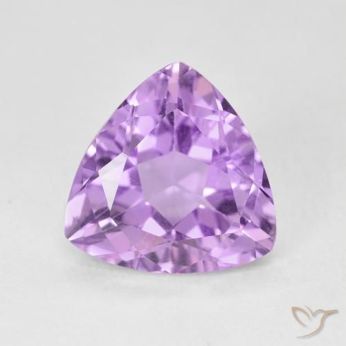 2.85ct Natural Pinkish Violet Amethyst, Trillion, VVS-VS