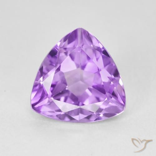 3.02ct Natural Purplish Violet Amethyst, Trillion, VVS-VS