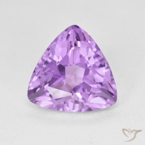 2.80ct Natural Pinkish Violet Amethyst, Trillion, VVS-VS